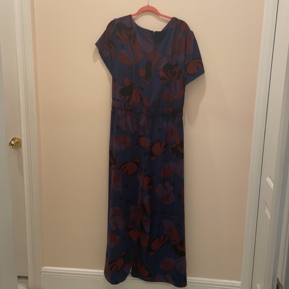 PLUS SIZE 4 X MODCLOTH JUMPSUIT ELASTIC WAIST TIE CAN TIE FRONT OR BACK … - Picture 9 of 12